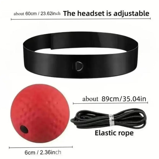 Boxing Reflex Ball - Boxing Speed Trainer with Headgear and Reflective Elastic Line, Home Boxing Equipment for Teenagers to Strengthen Body, Boost Reaction Ability and Hand-Eye Coordination, Men'S Gift Boxing Gear